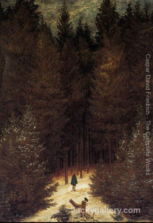 The Cemetery Gate by Caspar David Friedrich paintings reproduction